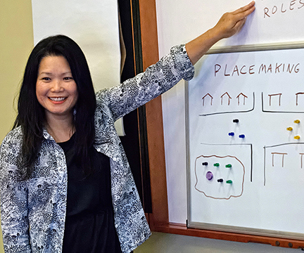 Anna discusses a placemaking initiative Anna discusses a placemaking initiative